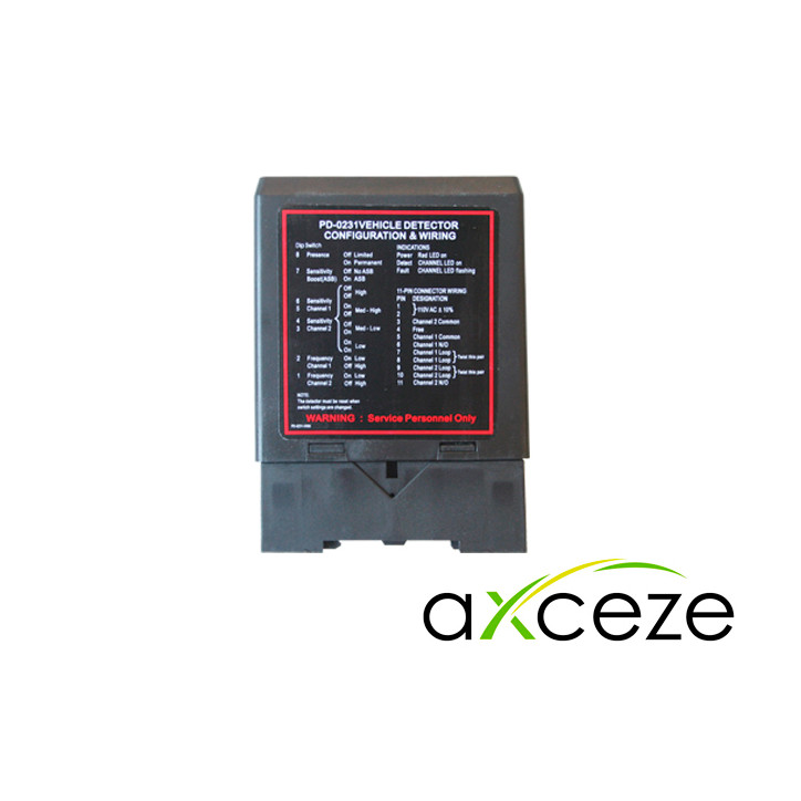 Sensor de masa doble canal 2 salidas de relevador N.O. alimentación 110 VCA AXCEZE AXLOOP24 Sensor de masa doble canal 2 salidas de relevador N.O. alimentación 110 VCA AXCEZE AXLOOP24