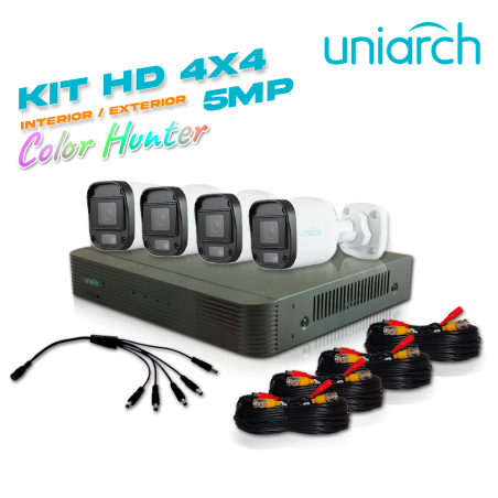 KIT UNIARCH ANALOGICO BULLET 5 MP COLOR HUNTER