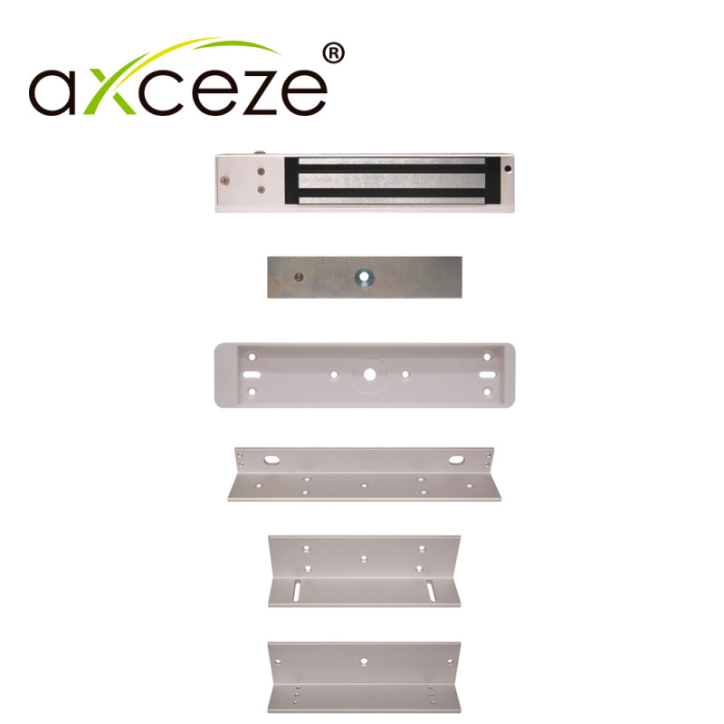 MZL620 KIT CON 1x CHAPA MAGNETICA AX-M620LDS + 1x BRACKET TIPO ZL AX-M620ZL PARA PUERTA DE MADERA O METAL