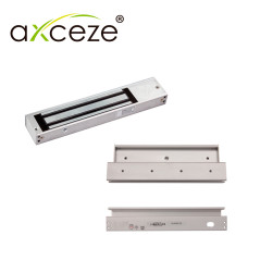 MZ620 KIT CON 1x CHAPA MAGNETICA AX-M620L + 1x BRACKET TIPO GZ AXCEZE AX-M620-GZ PARA PUERTA DE VIDRIO CON MARCO