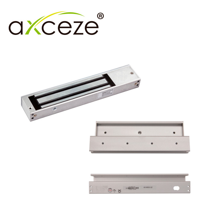 Electroimán 600lbs kit para puerta de vidrio con marco incluye brackets AXCEZE MZ620 KIT