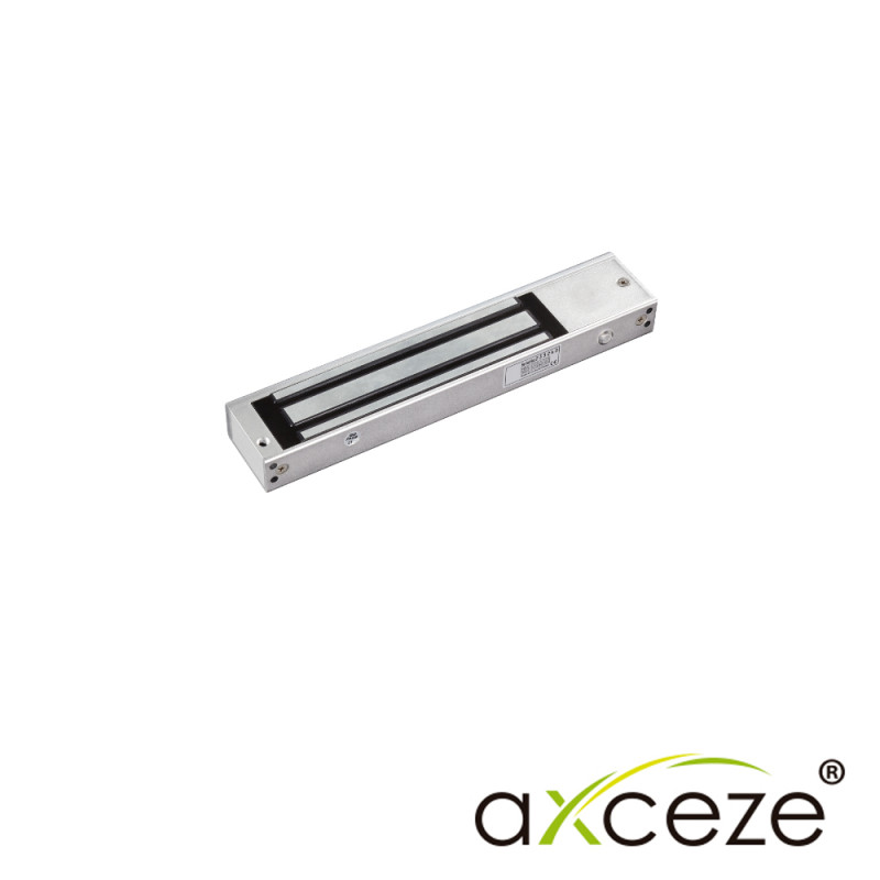 CHAPA MAGNETICA ELECTROIMAN AXCEZE AX-M620T CON TEMPORIZADOR QUE PERMITE EL RETARDO DEL CIERRE FUERZA DE 600LBS COMPATIBLE CON A