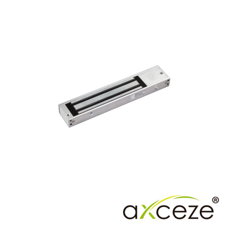 CHAPA MAGNETICA ELECTROIMAN AXCEZE AX-M620T CON TEMPORIZADOR QUE PERMITE EL RETARDO DEL CIERRE FUERZA DE 600LBS COMPATIBLE CON A