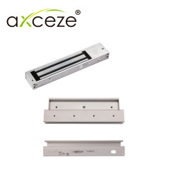 MGZ620 KIT CON 1x CHAPA MAGNETICA AX-M620T + 1x BRACKET TIPO GZ AX-M620-GZ PARA PUERTA DE VIDRIO/TEMPORIZADOR