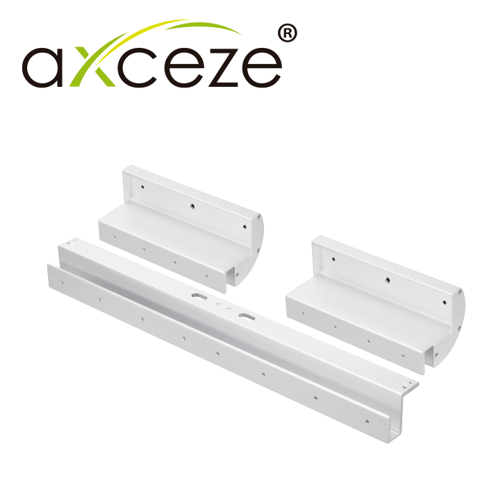 BRACKET TIPO GZ AXCEZE AX-M620X2L-GZ COMPATIBLE CON ELECTROIMAN DOBLE AX-M620X2L RECOMENDADO EN PUERTAS INTERIORES DE CRISTAL CO