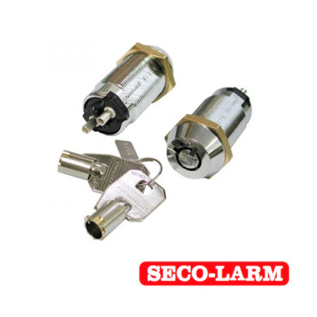 SWITCH TIPO LLAVE ON/OFF SECO-LARM SS-090-2H0 IDEAL MANTIENE ESTADO ENCENDIDO O APAGADO IDEAL PARA CONTROL DE ACCESO E INTRUSION