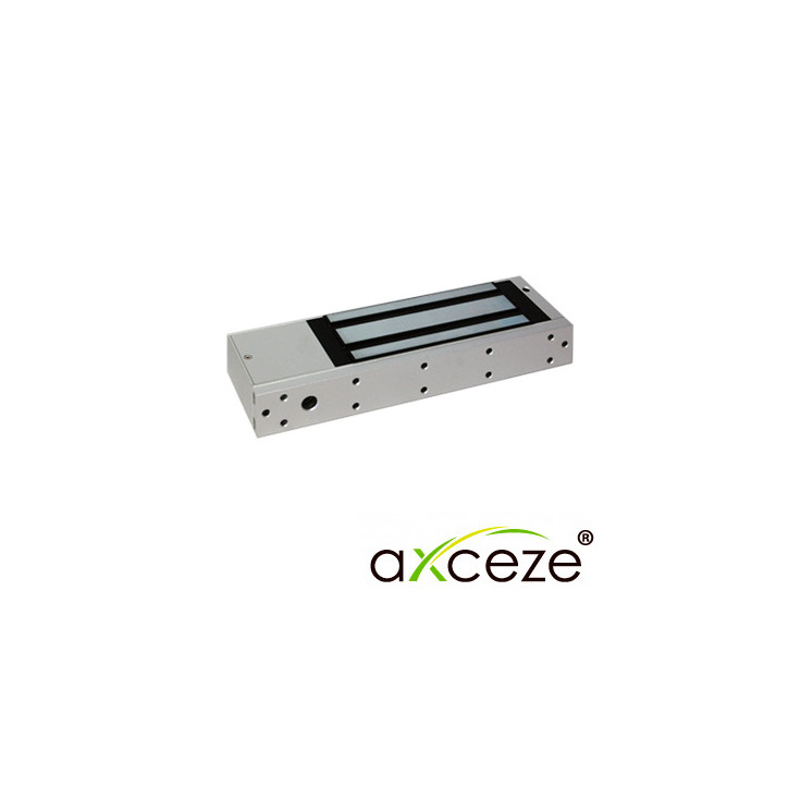Chapa magnética 1200lbs de sujeción instalación interior 12VDC/24VDC seleccionable AXCEZE AX-M1200