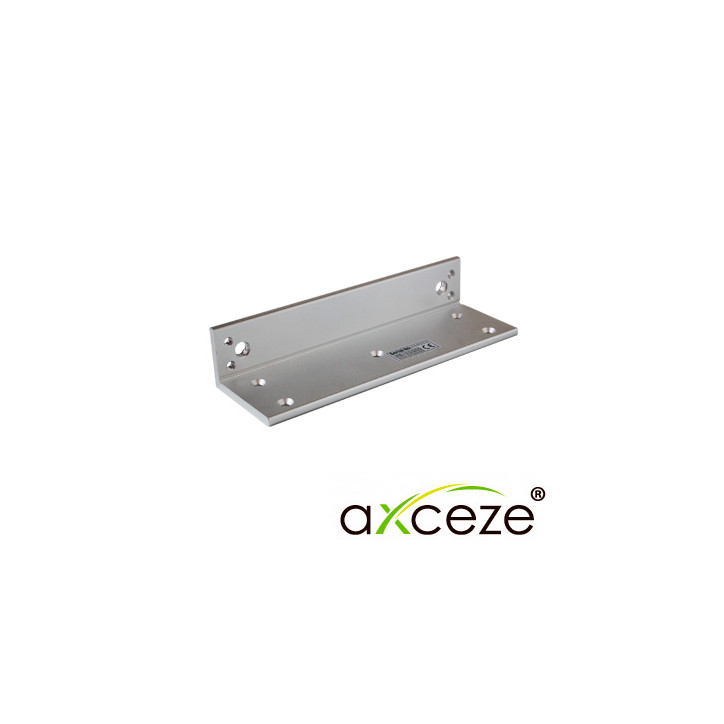 Bracket tipo L para cerraduras electromagnéticas tipo L aluminio reforzado dimensiones 265 x 70 x 45 mm AXCEZE AX-M1200W-L