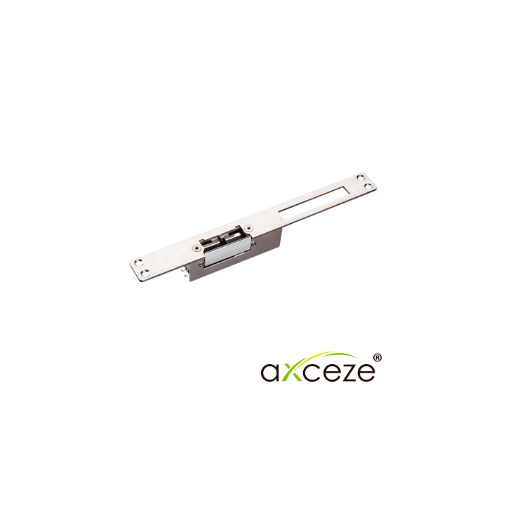 Contrachapa eléctrica Fail Secure Alimentación 12VCD 200mA Fuerza de sujeción 500 Kg AXCEZE AX-ES230NO