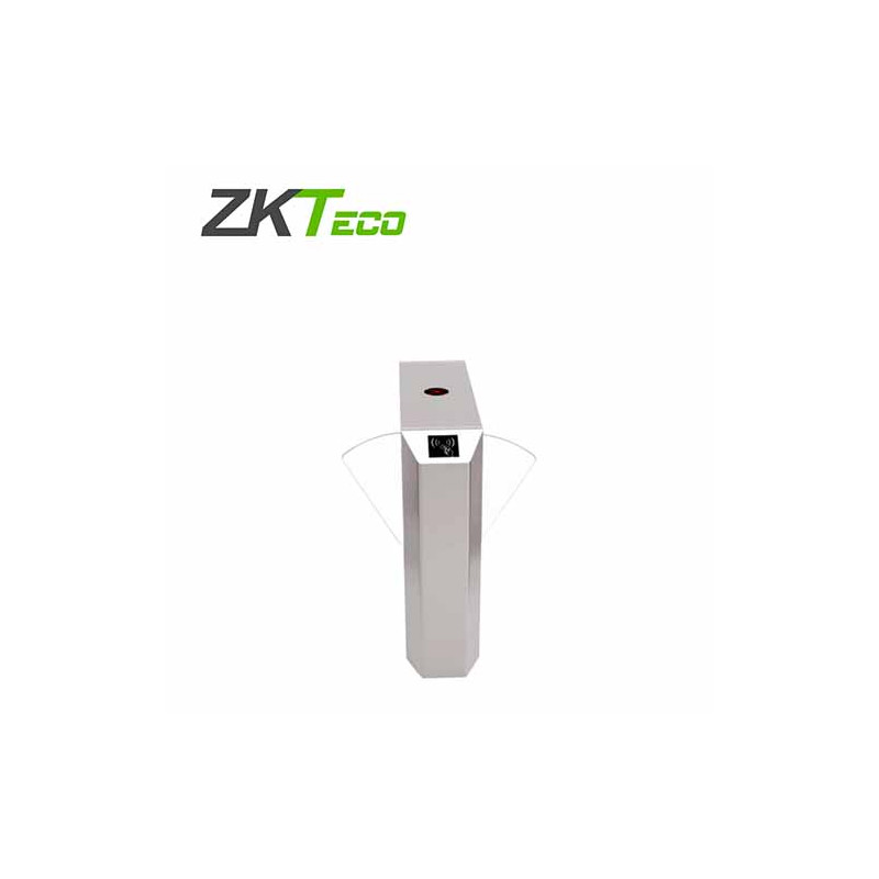 TORNIQUETE TIPO ALETA DE ACRILICO TRANSPARENTE ALTURA DE MEDIO CUERPO ZKTECO FBL220 BIDIRECCIONAL BAJO CONSUMO ACERO INOXIDABLE 