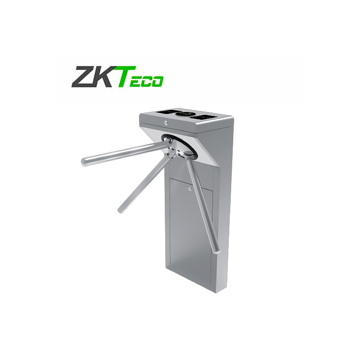 Torniquete trípode vertical diseño compacto gabinete en acero inoxidable SUS304 liberación automática de ZKTECO TS1000 PLUS