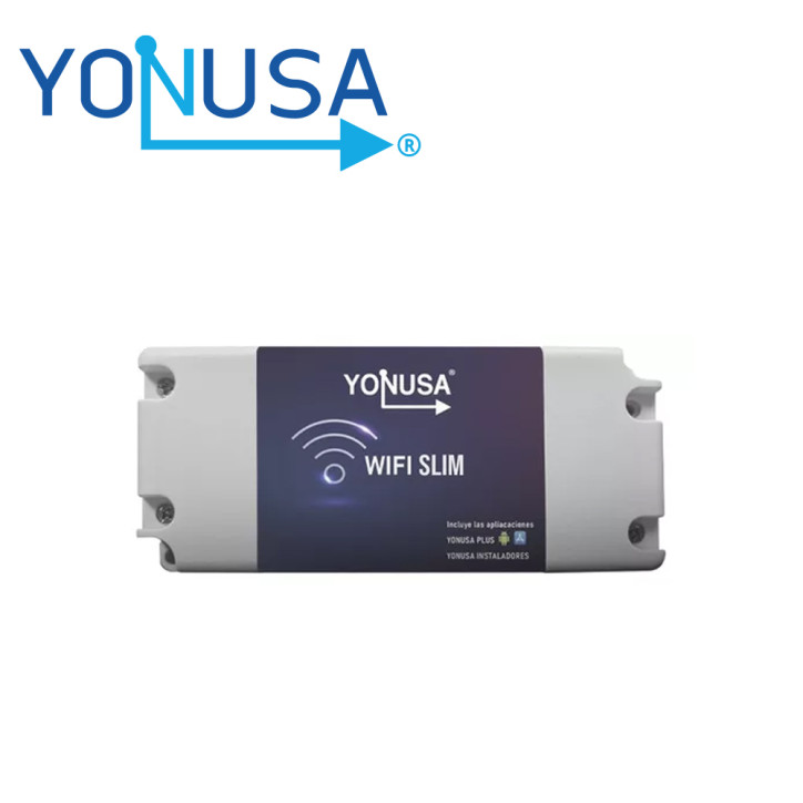 Módulo WiFi para energizadores 2.4 GHz Alimentación 12V 1A Relevador 120 VAC 10A YONUSA WIFI SLIM