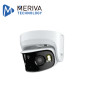 CAMARA IP PANORAMICA 180 GRADOS MERIVA TECHNOLOGY MPC-204 / 8 MP / H.265S / 2 LENTES 3.5MM / 20M IR / IP67 / IK10 / METALICA / 1