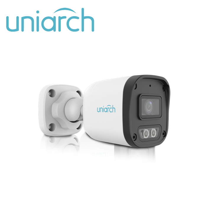CAMARA IP BULLET UNIARCH IPC-B132-AF28-DL-ECO / 2MP / LENTE 2.8MM / DNR / IR30M / DUAL-LIGHT / MICROFONO-INTEGRADO / HUMAN-BODY-