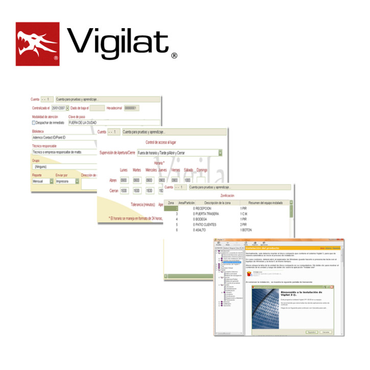 Software - Licencia anual Gestionar hasta 400 cuentas Vigencia anual Una sola estación de trabajo VIGILAT V3PyME