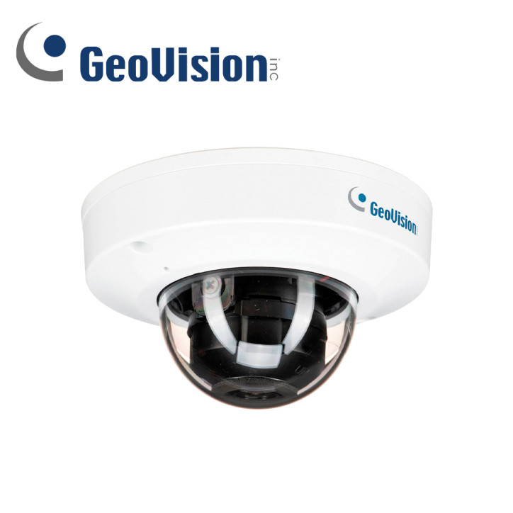 Cámara IP mini domo 4 MP Lente 2.8 mm IR 30 m GEOVISION GV-TFD4800