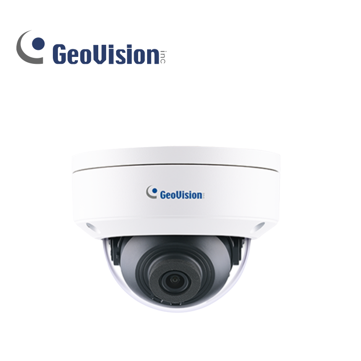 Cámara IP mini domo 2 MP H.265 Lente fijo 2.8 mm GEOVISION GV-GDR2801-2F