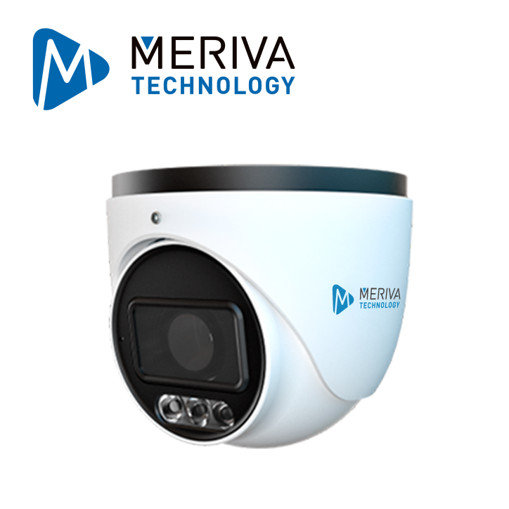 CAMARA IP TURRET MERIVA TECHNOLOGY MTD400UC-FR / 4MP / H.265+ / 2.8MM / ULTRA COLOR AI ISP / RECONOCIMIENTO FACIAL EMBEBIDO / DE