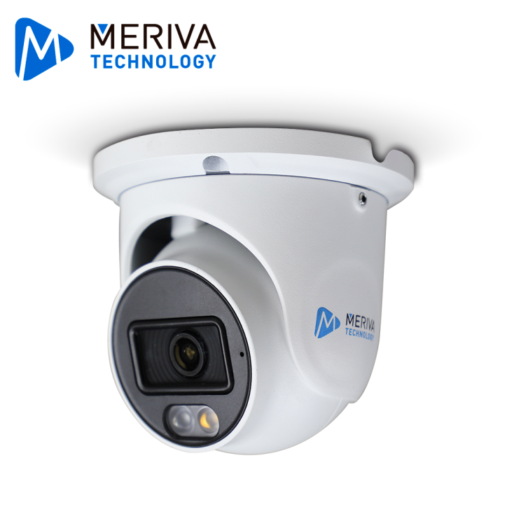 CAMARA IP TURRET MERIVA TECHNOLOGY MTD-E600FDA / 6MP / H.265S / 2.8MM / ILUMINACION DUAL (20 - 30M IR / LUZ CALIDA) / IP67 / MET