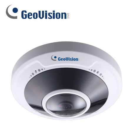 CAMARA IP FISHEYE GEOVISION GV-FER5702 / 5MP / 1.4 MM/ H265 / IR INTELIGENTE 20 MTS / WDR PRO / SALIDA DE ALARMA/ RANURA PARA MI