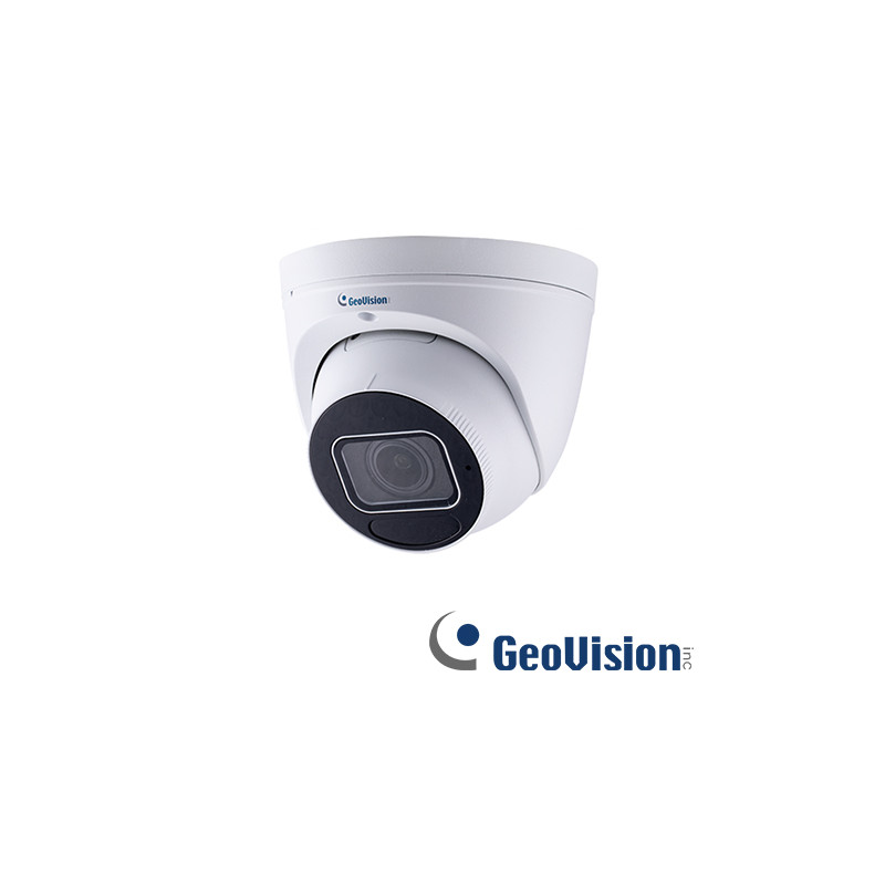 CAMARA IP TURRET GEOVISION GV-EBD4813 / 4MP / H265 / LENTE MOTORIZADO 2.7 -14.5 MM / IK10 / IR 30M / ONVIF / ANALITICAS DEEP LEA