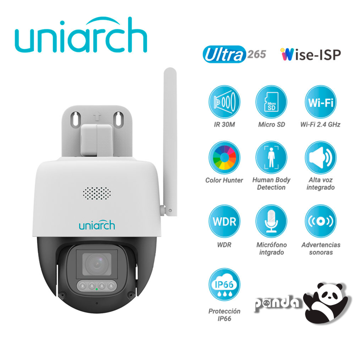 Cámara IP PT WiFi PT WiFi 5 MP UNIARCH BY UNV Uho-P3C-M5F4 Cámara IP PT WiFi PT WiFi 5 MP UNIARCH BY UNV Uho-P3C-M5F4