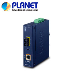 CONVERTIDOR DE MEDIOS POE MONOMODO INDUSTRIAL PLANET IGTP-802TS / 1 PUERTO RJ45 POEAF/AT 10/100/1,000MBPS / 1 PUERTO OPTICO SC 1