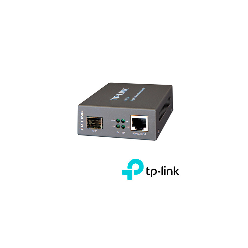 CONVERTIDOR DE MEDIOS TP-LINK MC220L / FIBRA 1000BASE-SX/LX/LH A UTP 1000BASE-T / MULTIMODO (850 nm) / MONOMODO (1310 nm)/ DISTA