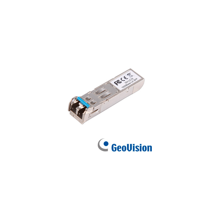 TRANSCEPTOR LC GEOVISION IEEE 802.3z 1000 BASE SX SFP COMPATIBLE CON SWITCH DE OTRA MARCA CON PUERTO SFP LC