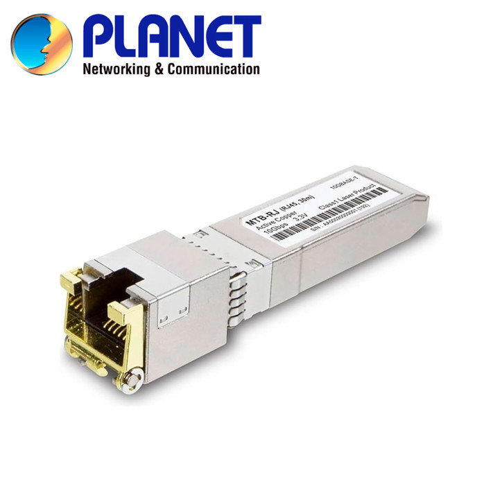 Transceptor SFP+ cobre SFP+ 10Gbps RJ45 PLANET MTB-RJ Transceptor SFP+ cobre SFP+ 10Gbps RJ45 PLANET MTB-RJ