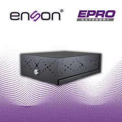 GABINETE DE SEGURIDAD ENSON LINCE13 PARA DVR MOVIL 380X270X115MM CON VENTILADOR COLOR NEGRO / COMPATIBLE CON LA SERIE MX1N Y MM1