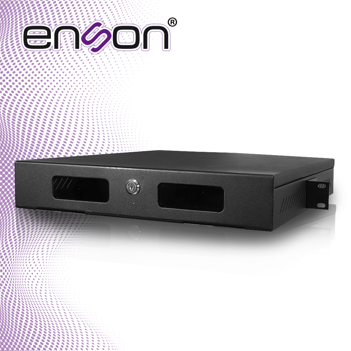 Gabinete para DVR racqueable Racqueable 455x420x74.5mm Tapa frontal totalmente desmontable ENSON LINCE18+