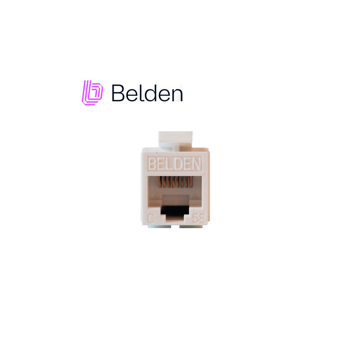 Jack modular RJ-45 Categoría 5E Categoría 5E KeyConnect Espacio ambiental Interior BELDEN AX101309