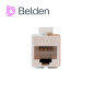 CONECTOR MODULAR JACK RJ45 CAT5E BELDEN AX101309 ESTILO KEYCONNECT BLANCO COMPATIBLE CON FACEPLATE AX102660,AX102655,AX102249 PA