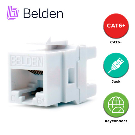 Jack modular RJ-45 Categoria 6 KeyConnect BELDEN AX101320 blanco