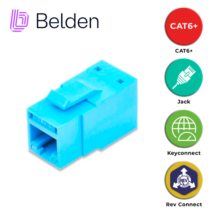Jack modular RJ45 Categoria 6 Categoría 6 Modular Uso interior BELDEN RV6MJKUTB-S1