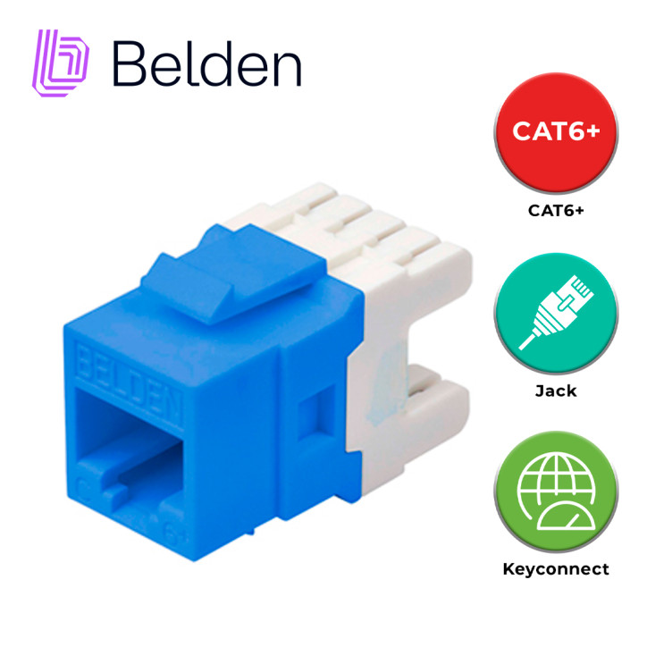 Conector modular Jack RJ45 Cat6 CAT6 568A/B KeyConnect BELDEN AX104193