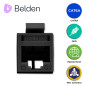 CONECTOR MODULAR JACK CAT6A RJ45 BELDEN RVAMJKUBK-S1 / REVCONNECT / INTERIOR / NEGRO / PIEZA