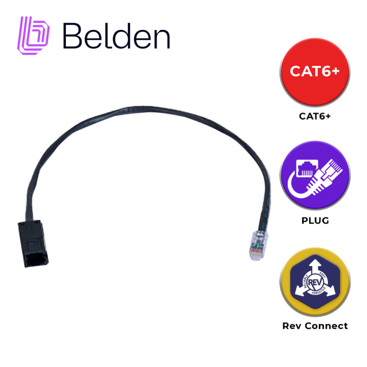 Cableado estructurado Categoría 6 23 AWG sólido 4 pares BELDEN RV6FFPUBK18-S1