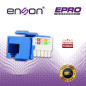 CONECTOR MODULAR JACK RJ45 ENSON EPRO-JACK5E-BL SERIE PRO, POSICION VERTICAL CAT5E COLOR AZUL COMPATIBLE CON PLACAS ENSON EPRO-F