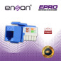 CONECTOR MODULAR JACK RJ45 ENSON EPRO-JACK6-BL SERIE PRO, POSICION VERTICAL CAT6 COLOR AZUL COMPATIBLE CON PLACAS ENSON EPRO-FP 