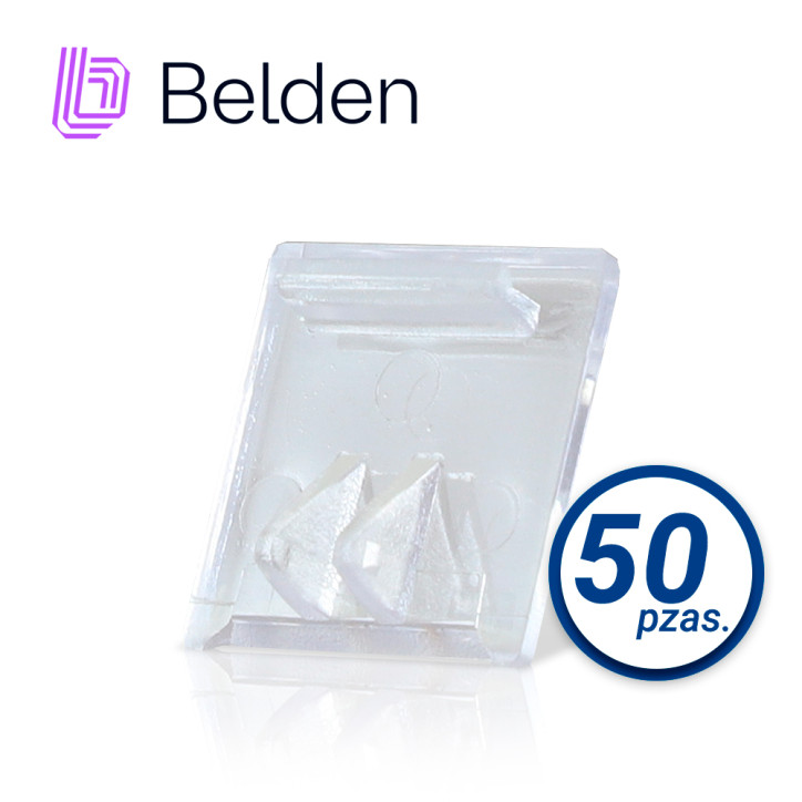 Cubierta antipolvo para jack modular transparente kit de 50 piezas plástico BELDEN AX101790