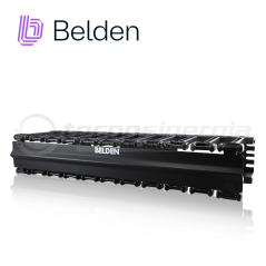 Organizador horizontal 2U BELDEN BHH192UR con tapa negro