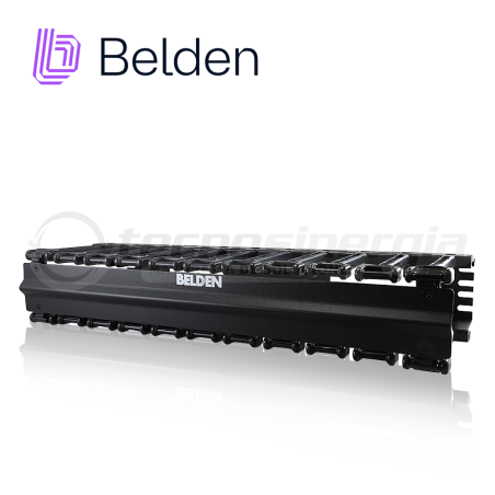 Organizador horizontal 2U BELDEN BHH192UR con tapa negro