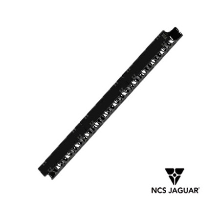 ORGANIZADOR VERTICAL P/RACKS O GABINETES CABLE NCS JAGUAR NCS-VOP-45 45 UR CON PEINES DE POLICARBONATO TAPA REMOVIBLE Y ABATIBLE