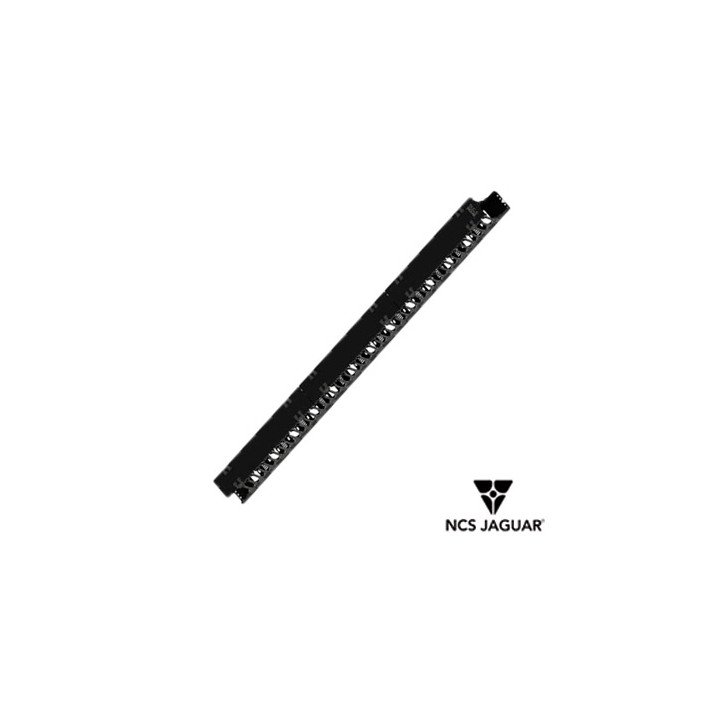 Organizador vertical de cableado 45 UR peines de policarbonato tapa removible y abatible NCS JAGUAR NCS-VOP-45