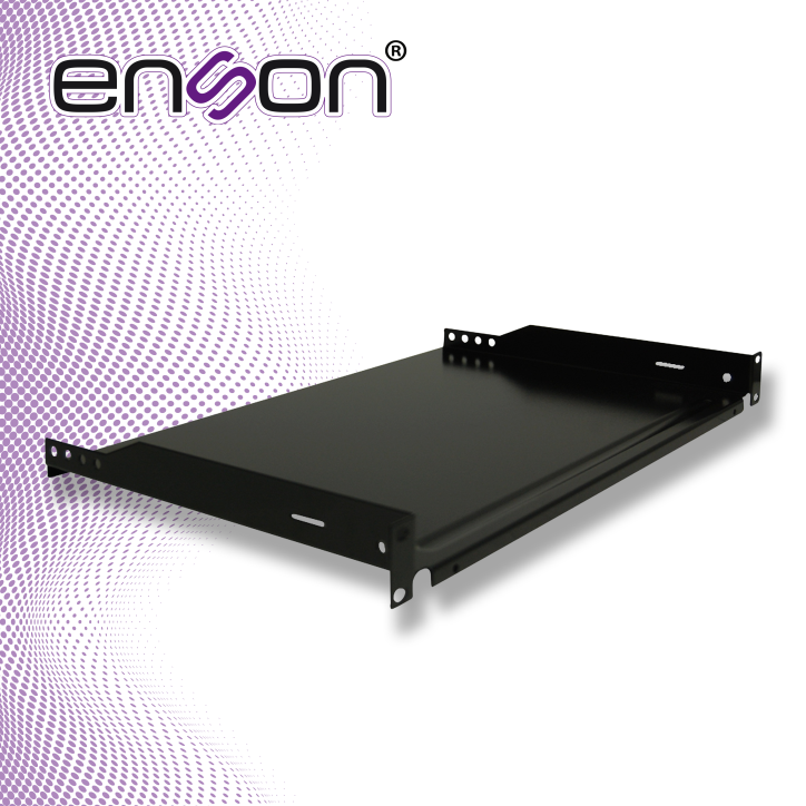 Charola para rack Ocupa 1 UR Fijación frontal a dos puntos Soporta 15Kg ENSON ENS-RTR1U