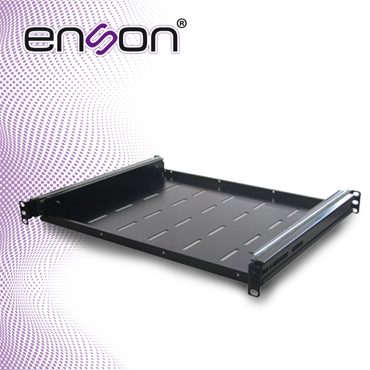 Charola corrediza para teclado 19" 1UR 19" de ancho 1UR Capacidad 30Kg ENSON ENS-RTM1U