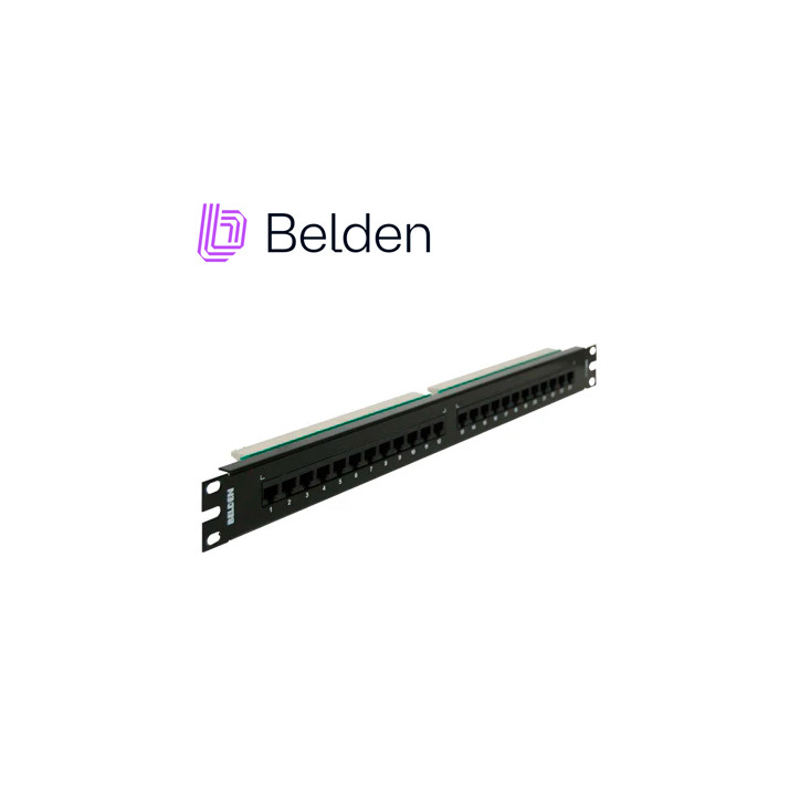 PATCH PANEL BELDEN AX103258 CAT5E 24PTOS 1U PRECARGADO