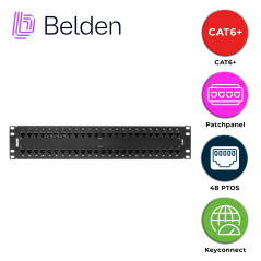 Patch panel Belden 48 puertos AX103255 negro